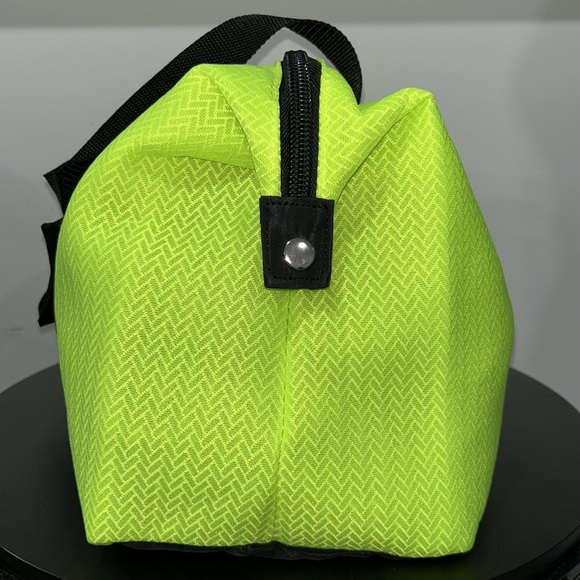 Lord & Taylor Neon green duffle bag - Picture 4 of 6